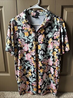 Bad Birdie Floral Golf Polo